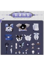 1/3 Delusion Genshin Impact Skirk Outfit Cosplay Costume